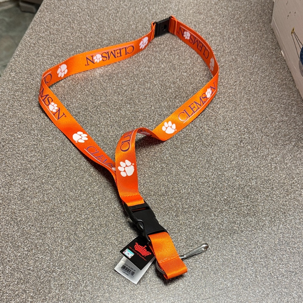Clemson Aminco Orange Lanyard